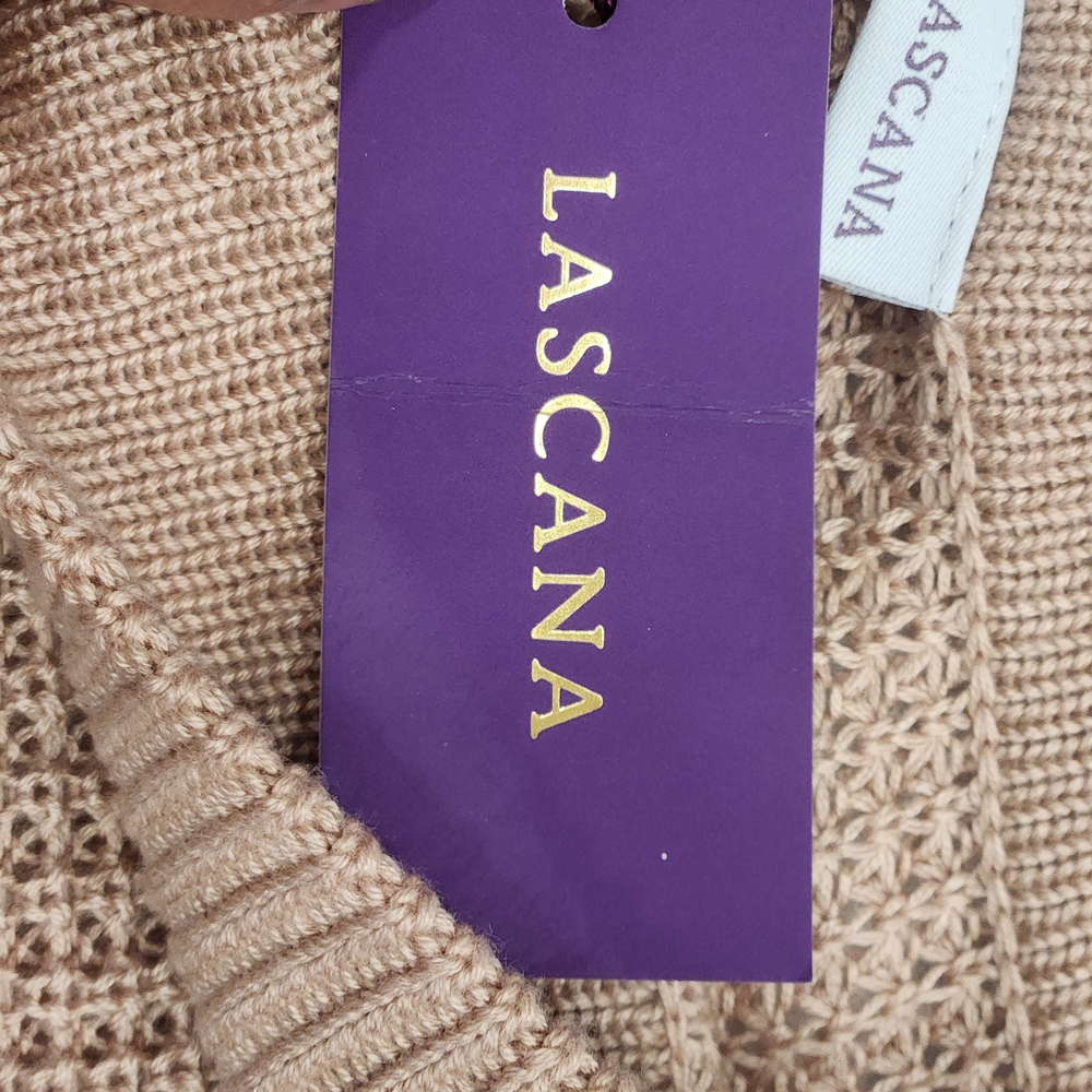 Lascana Off-the-Shoulder Tan Sweater - Picture 4 of 6